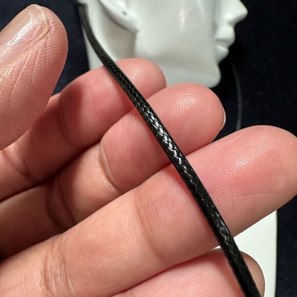 Beautiful Black Leather Men Cross Necklace - Picture 9 of 9